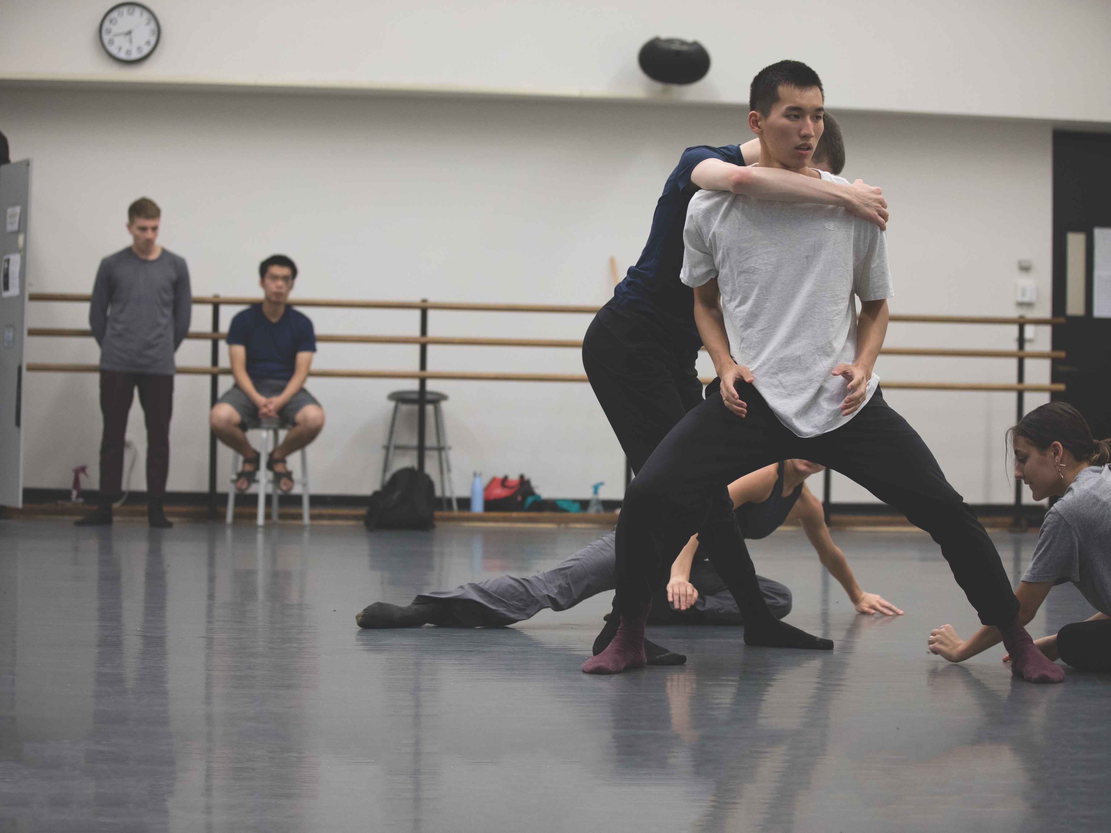 dancers Conner Chew and Ian Sanford and Allison McGuire and Madison Medina