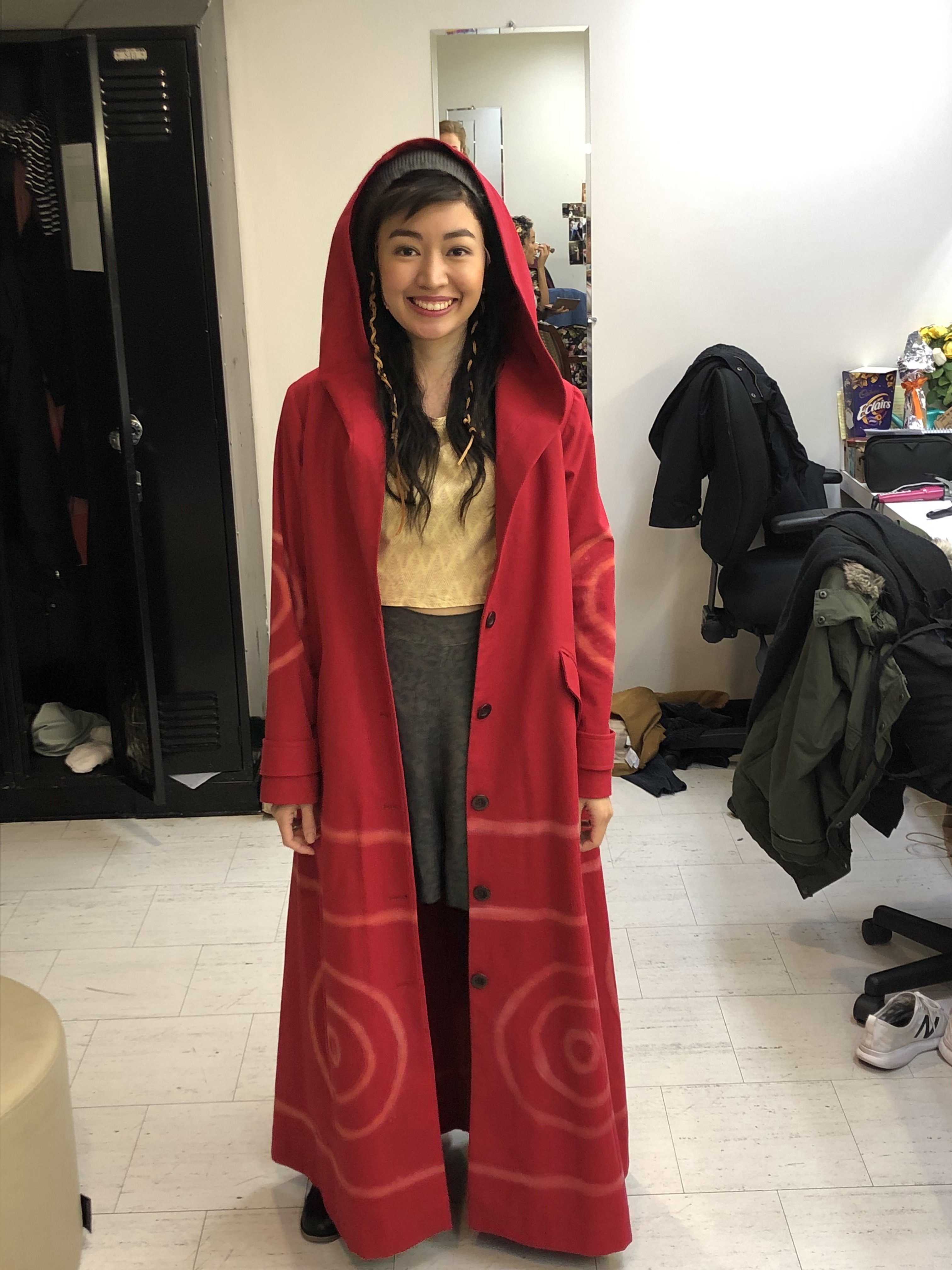 Regina in her Little Red Riding Hood costume. Design by Valérie Thérèse Bart