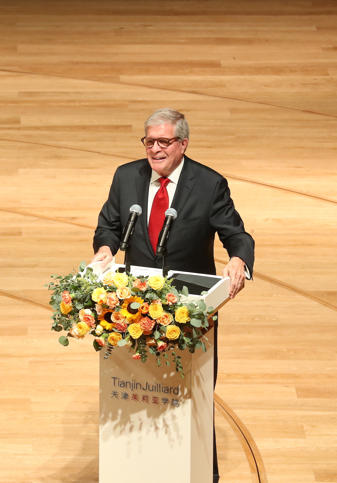 Joseph Polisi at a podium
