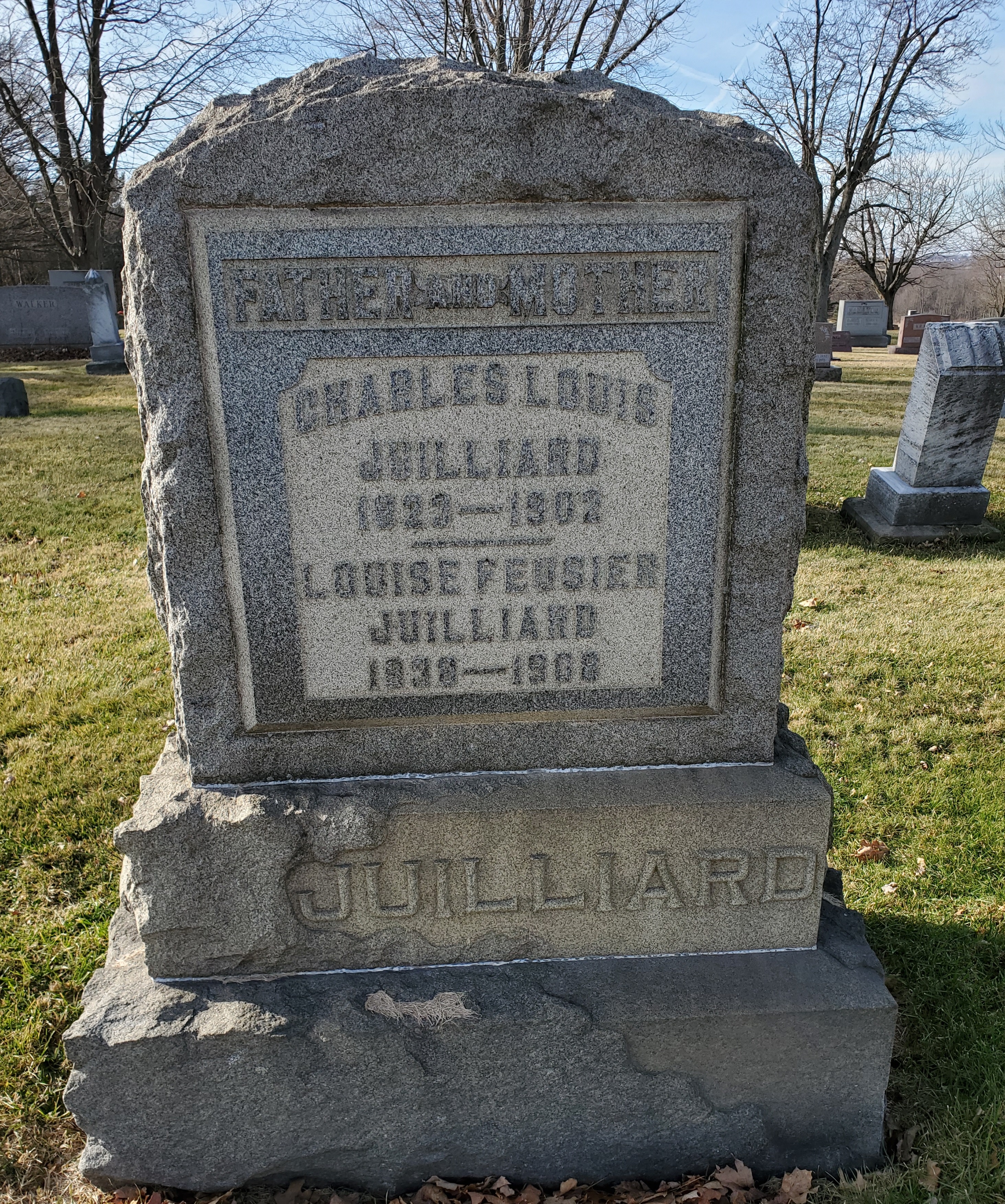 Weathered headstone