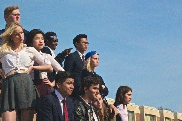Photo of the cast from a musical written for Mish's high school debuted Toronto Theater Fringe Festival called “Summerland”