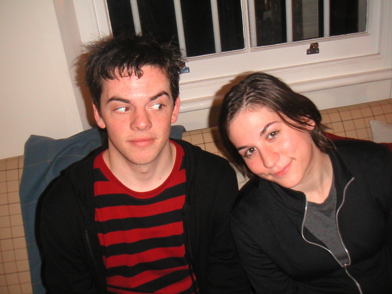 Nico Muhly and Nadia Sirota as students