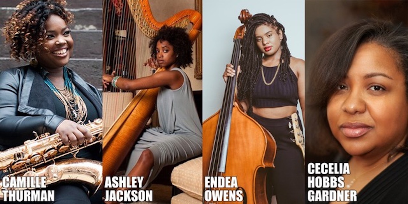 Camille Thurman, Ashley Jackson, Endea Ownes, and Cecelia Hobbs Gardner