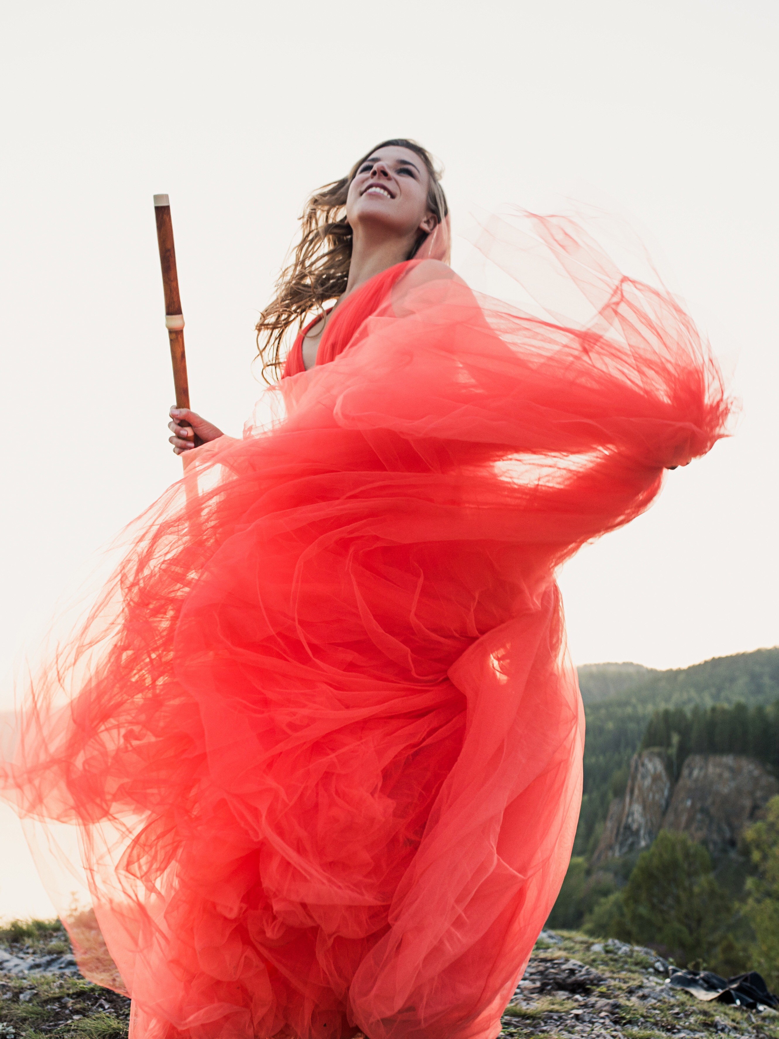 Taya with flute