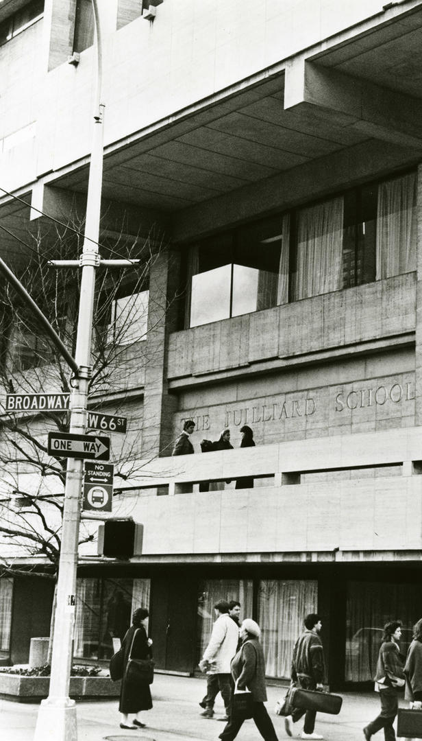 Juilliard building exterior at broadway and 66th street