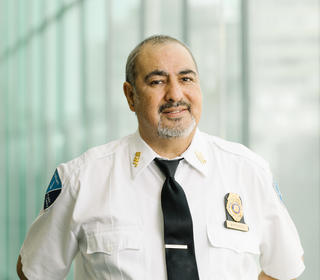Portrait of Public Safety Officer Edgar Vergara