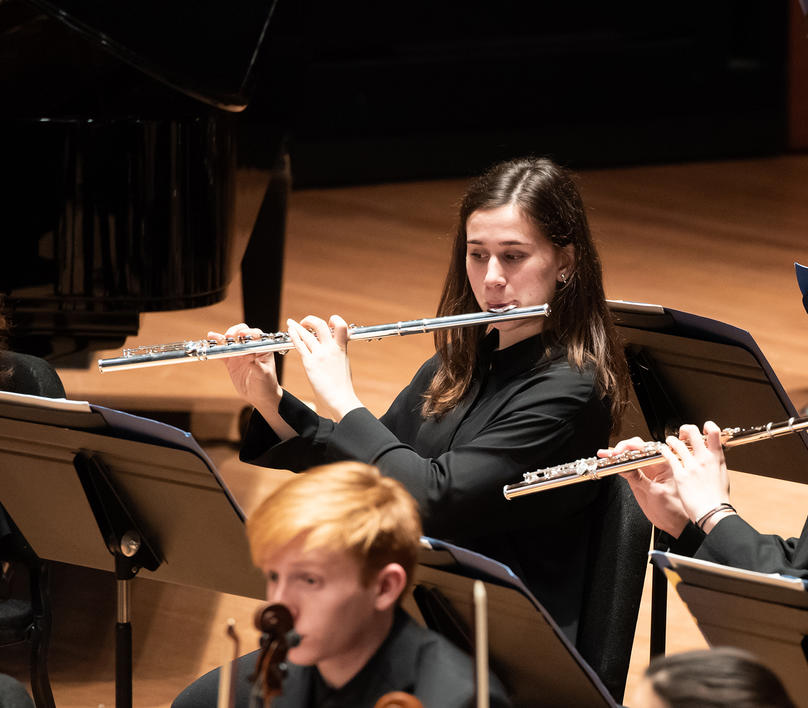 Flute players performing in Focus Festival 2019