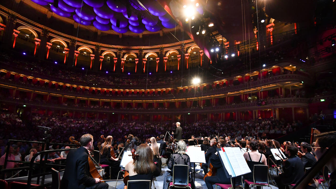 The view of Royal Albert Hall from the stage