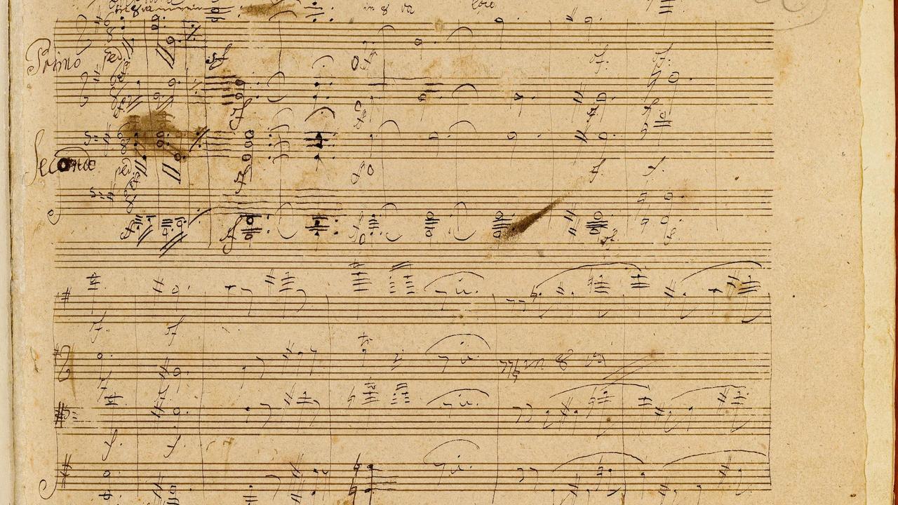 Historical Beethoven manuscript