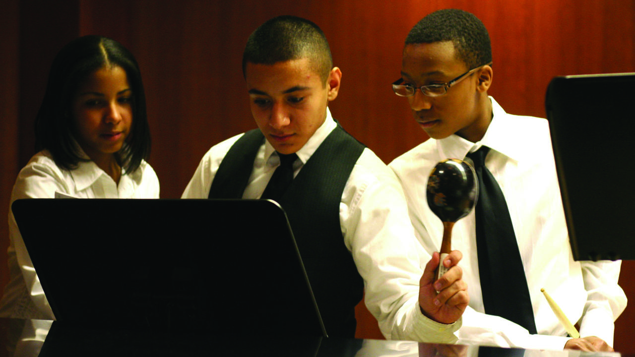 MAP percussionists performing