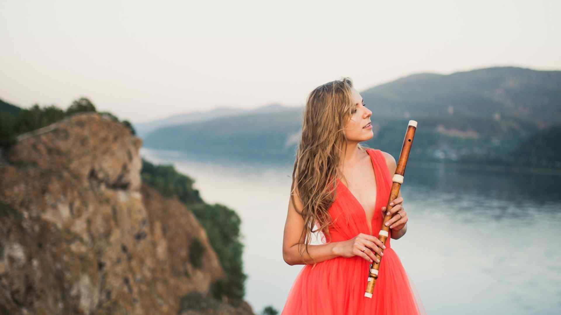 Taya with her flute