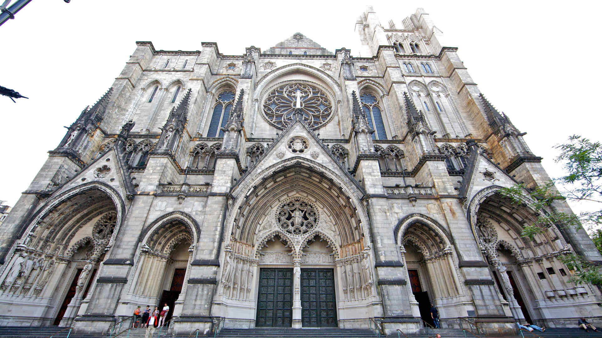 Western facade of the Cathedral of St. John the Divine