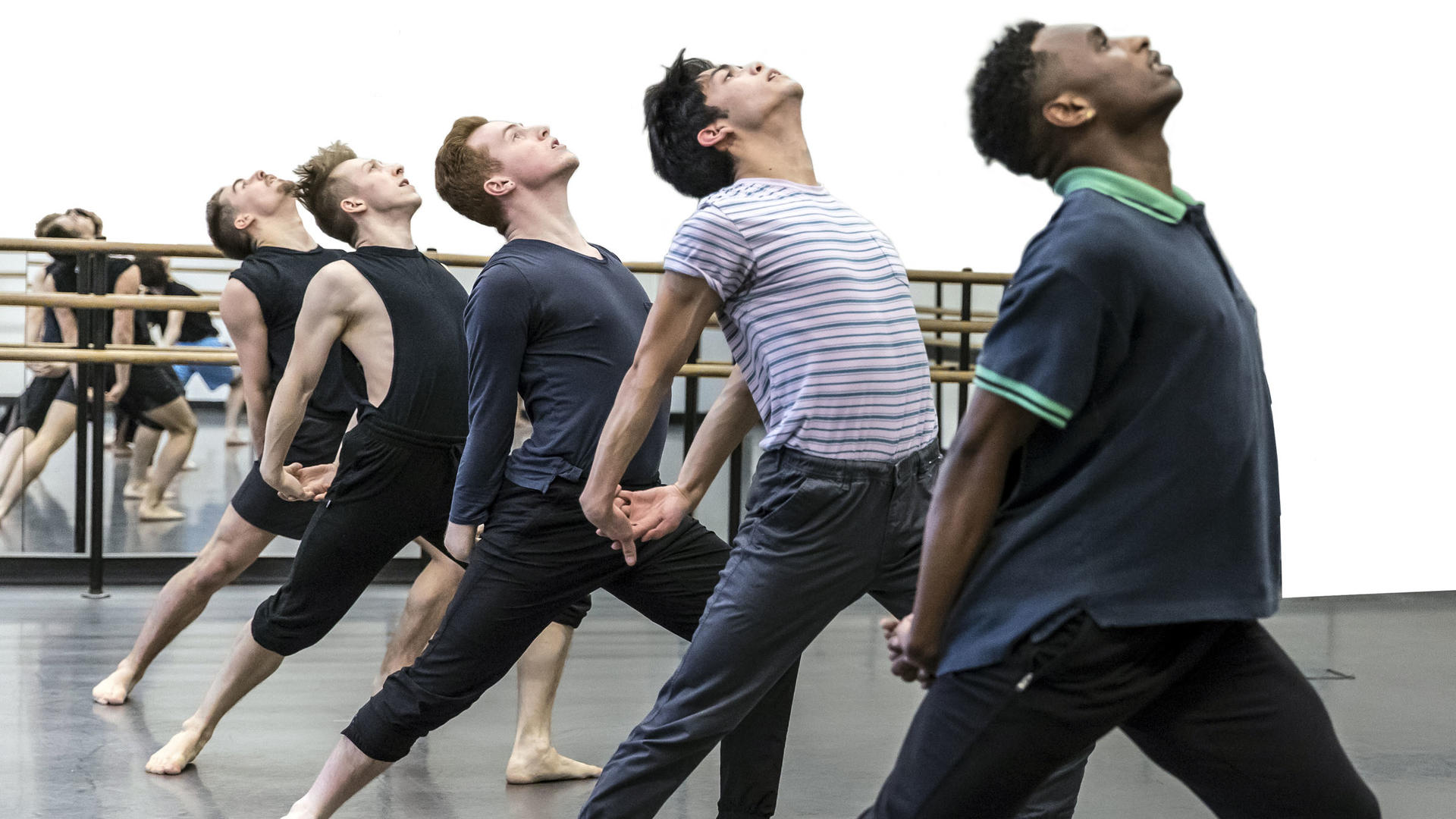 Dancers rehearsing