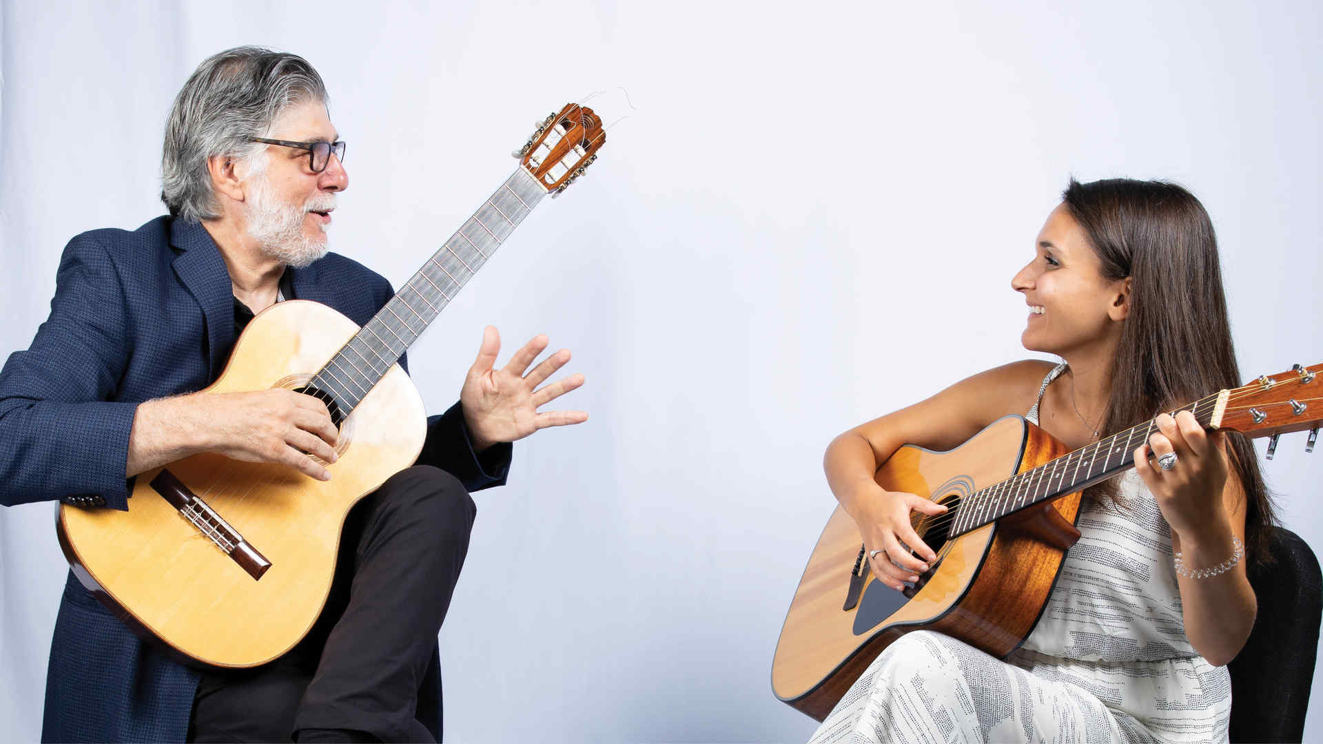 Juilliard faculty member Mark Delpriora and student