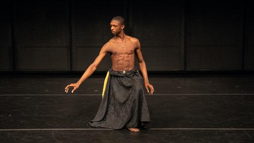 Dancer Robert Mason mid-performance