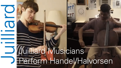 Juilliard Musicians Perform Handel performing