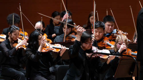 orchestra performing