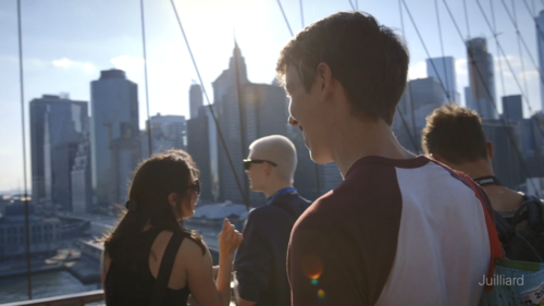 Admissions Insider video feature on Juilliard students living in New York City