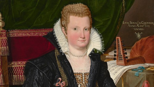 Elizabethan painting of a woman