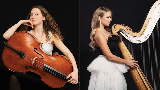 Alexandra Lukashuk, Cello and Alisa Sadikova, Harp